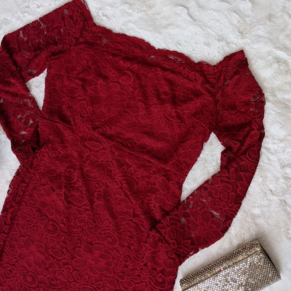 NWT Red Lace Dress